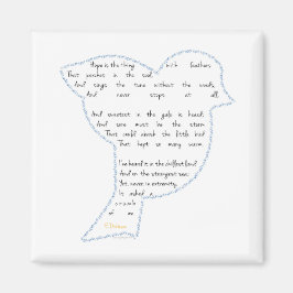 Imán Pájaro de esperanza