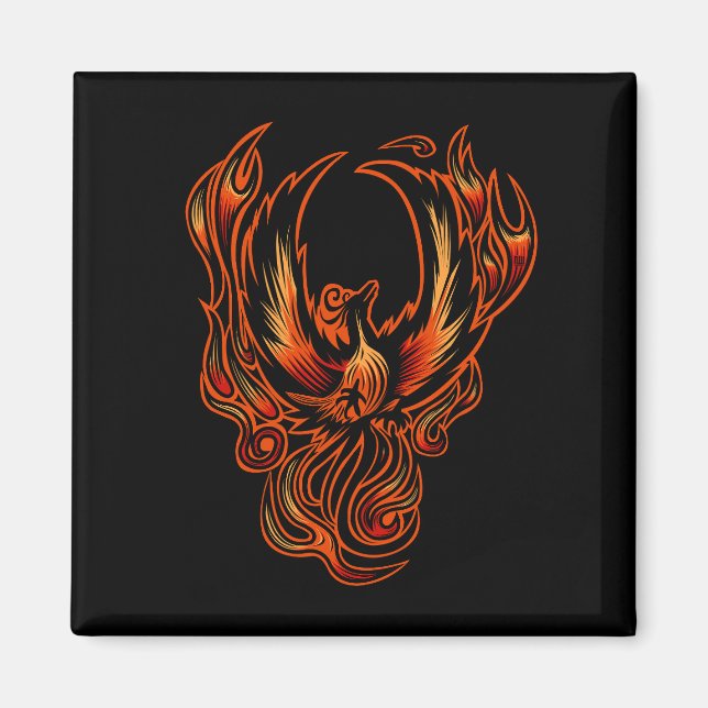 Imán Pájaro De Fuego (Frente)
