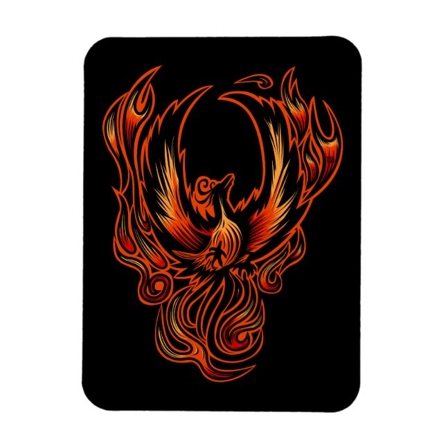 Imán Pájaro De Fuego (Vertical)
