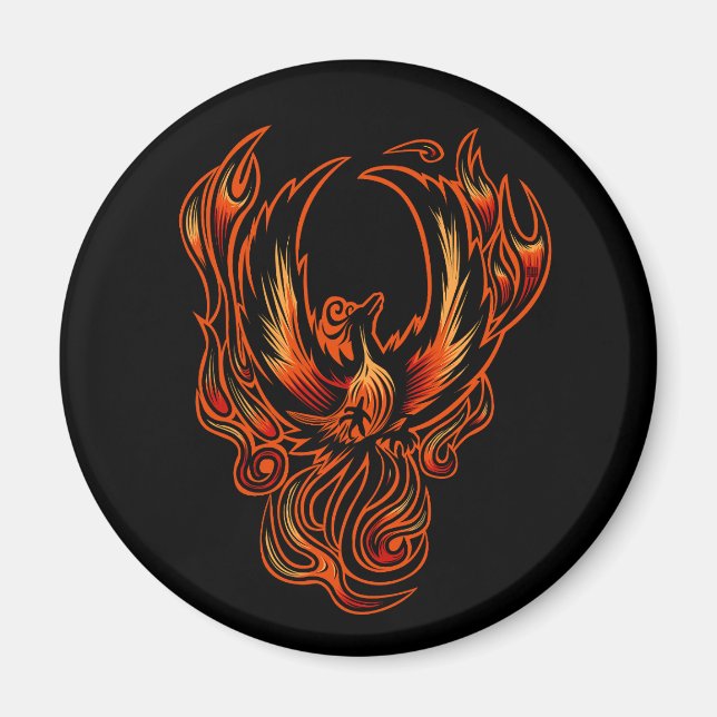 Imán Pájaro De Fuego (Frente)
