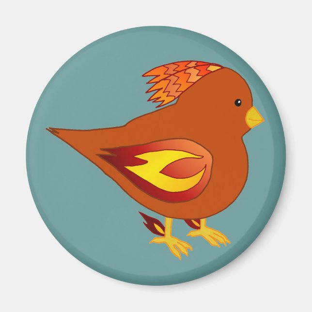 Imán Pájaro de fuego agudo (Frente)