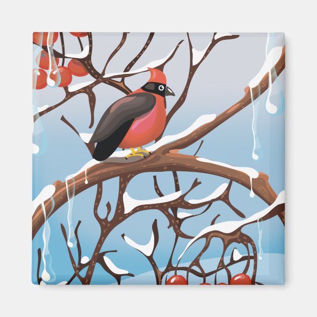 Imán pájaro de invierno (Frente)