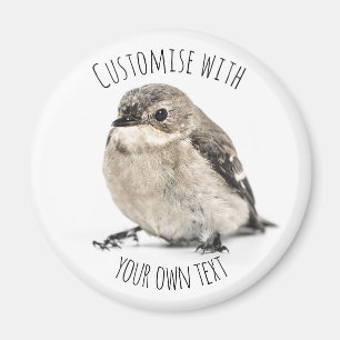 Imán Pájaro de jardín lindo texto personalizado