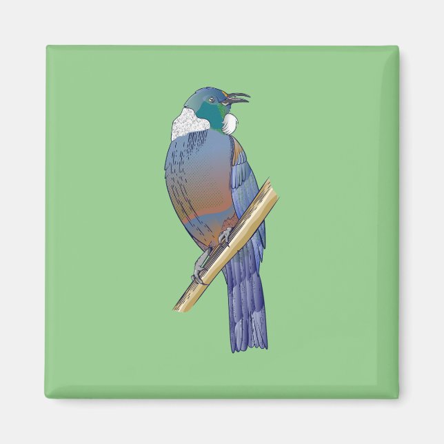 Imán Pájaro de Nueva Zelanda (Frente)