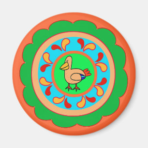 Imán Pájaro de Rótulo hexagonal