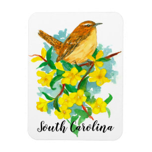 Imán Pájaro del estado de Carolina del Sur Wren Waterco