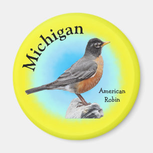 Imán Pájaro estatal de Michigan