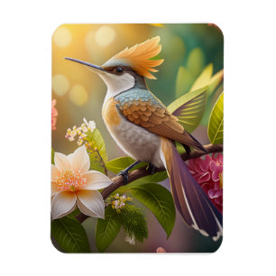 Imán Pájaro Fantasía de Mielero Crestidorado