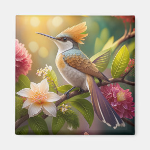 Imán Pájaro Fantasía de Mielero Crestidorado