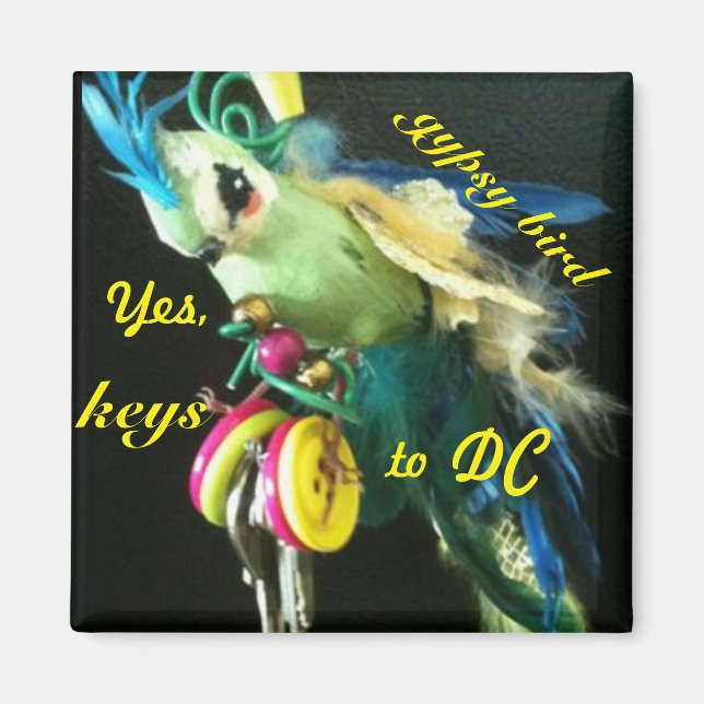 Imán Pájaro gitano (Frente)