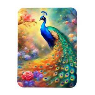 Imán Pájaro pavo 100 con flores