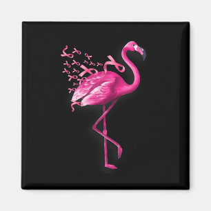 Imán Pájaro rosa Flamingo Conciencia sobre el cáncer de