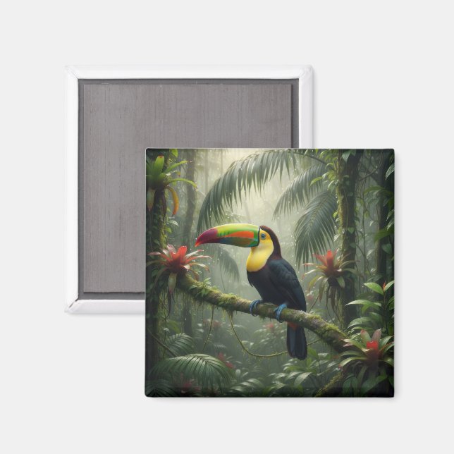 Imán Pájaro Tucán (Anverso/Reverso)
