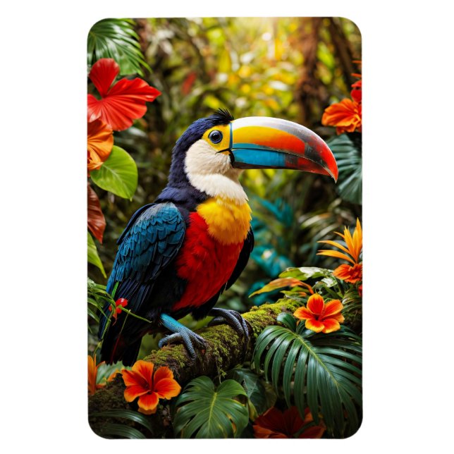 Imán Pájaro Turco colorido (Vertical)