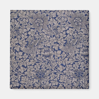 Imán Pájaro y Anémona por William Morris Patrón Vintage