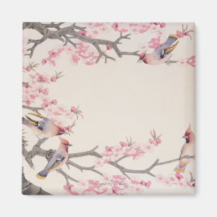 Imán Pájaros del canto en primavera
