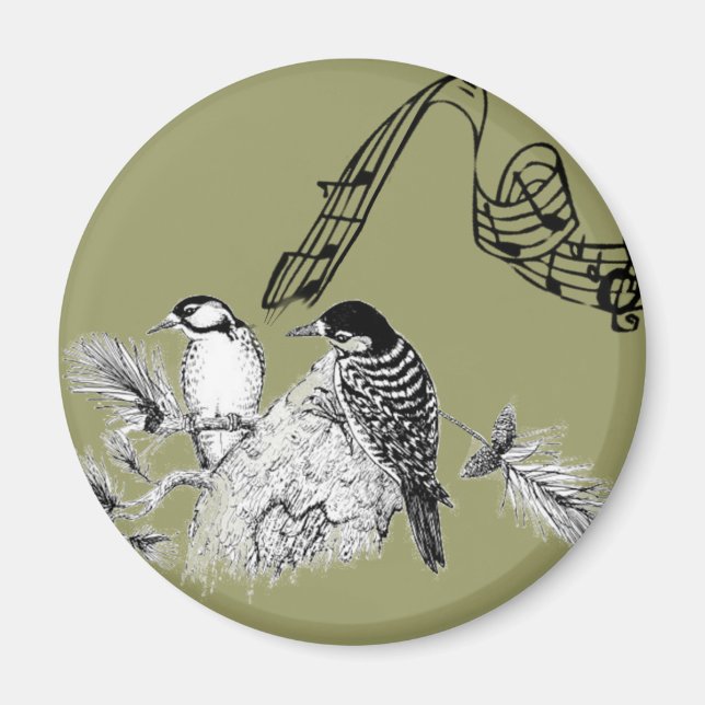 Imán Pájaros Vintage (Frente)