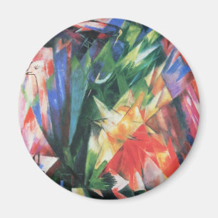 Imán Pájaros (Vogel) por Franz Marc, Arte Cubista Vinta