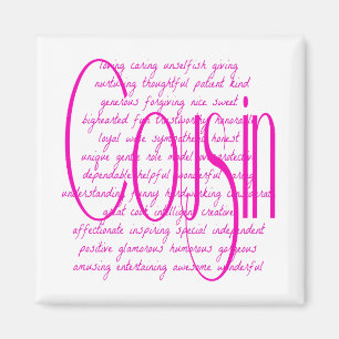 Imán Palabras amorosas para un primo