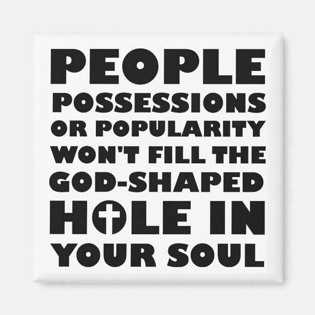 Imán Palabras cristianas en boca de Dios (Frente)