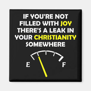 Imán Palabras de citas cristianas rellenas de alegría