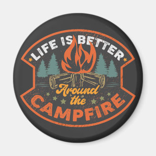 Imán Palabras de insignia de fuego grandes