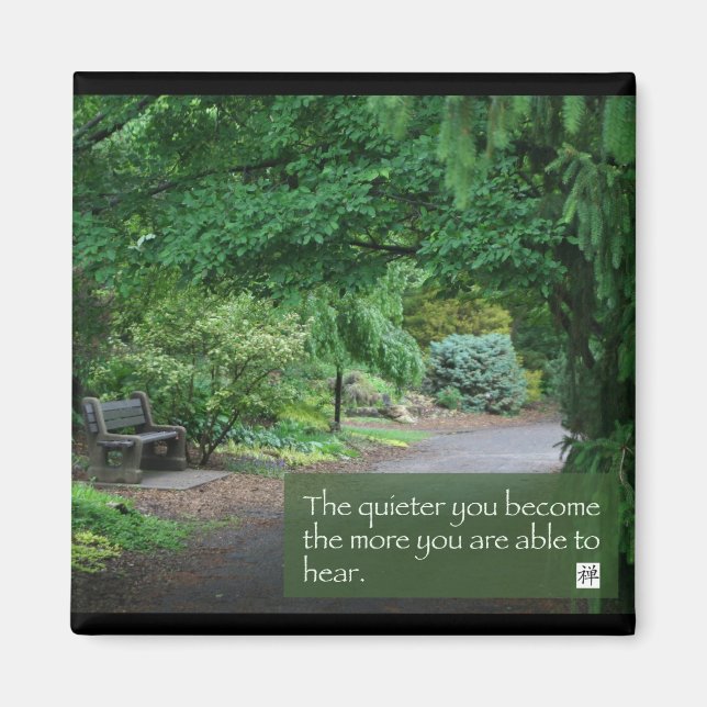 Imán Palabras de la sabiduría Zen (Frente)