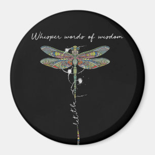 Imán Palabras De Sabiduría Brocade Dragonfly