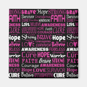 Imán Palabras de sensibilización... Cáncer de mama