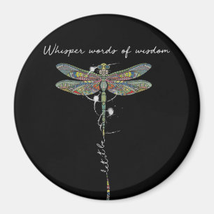 Imán Palabras De Susurro De Sabiduría Brocade Dragonfly