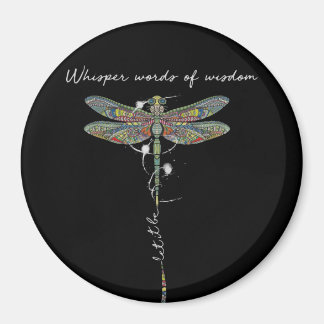 Imán Palabras De Susurro De Sabiduría Brocade Dragonfly
