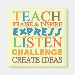 Imán Palabras del profesor para vivir