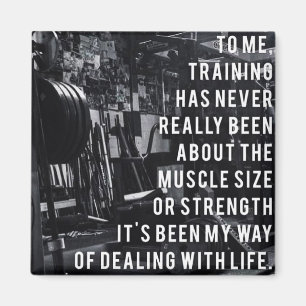 Imán Palabras Inspiradoras de entrenamiento de peso