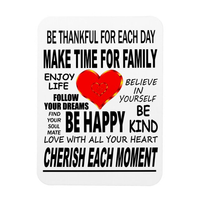 Imán Palabras inspiradoras por las que vivir (Vertical)