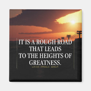 Imán Palabras motivacionales: el camino duro conduce a 