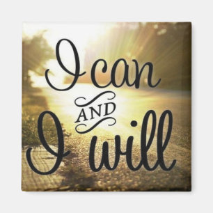 Imán Palabras motivacionales - Yo puedo y yo lo haré