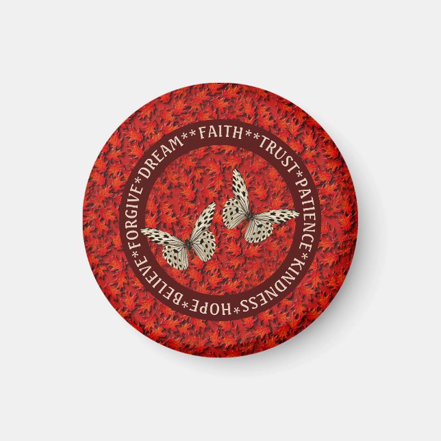 Imán Palabras motivadoras caen Inspiradoras (Frente)