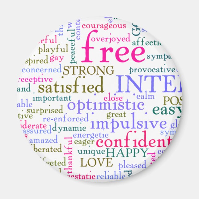 Imán Palabras Motivadoras inspiradoras (Frente)