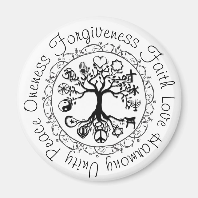 Imán Palabras personalizados positivas (Frente)