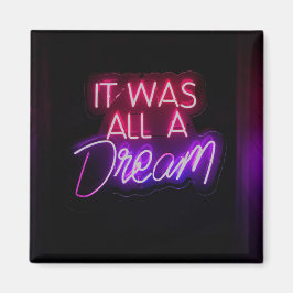 Imán Palabras Púrpura Rosa Texto Arte Todo Fue Un Rótul