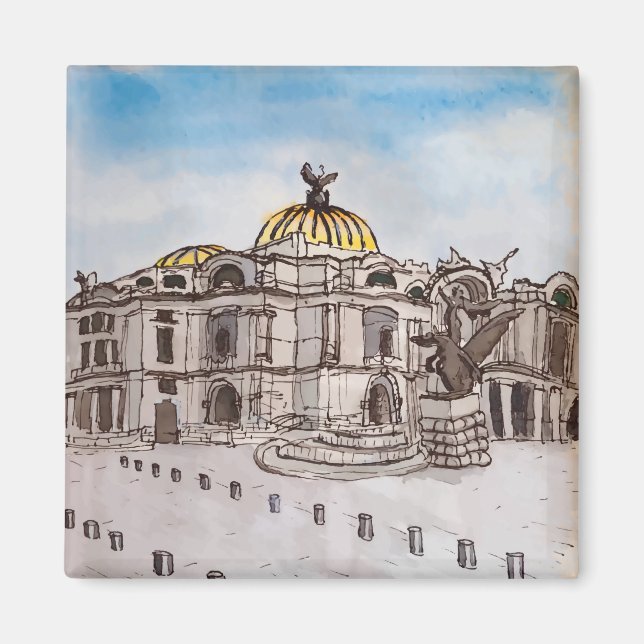 Imán Palacio de Bellas Artes, Ciudad de México (Frente)