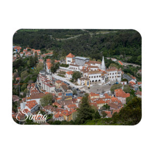 Imán Palacio de Sintra desde arriba en Sintra, Portugal