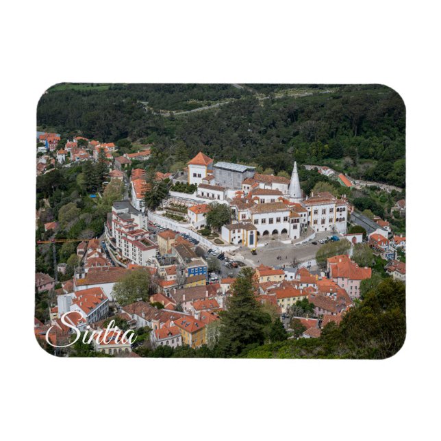 Imán Palacio de Sintra desde arriba en Sintra, Portugal (Horizontal)