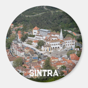 Imán Palacio de Sintra desde arriba en Sintra, Portugal