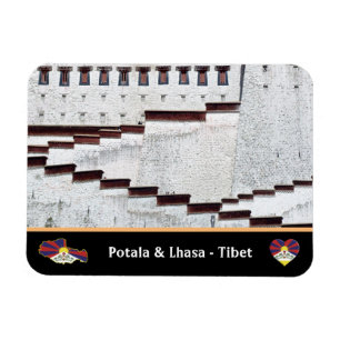 Imán Palacio Potala y ciudad de Lhasa, Tíbet / Himalay