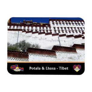 Imán Palacio Potala y ciudad de Lhasa, Tíbet / Himalay