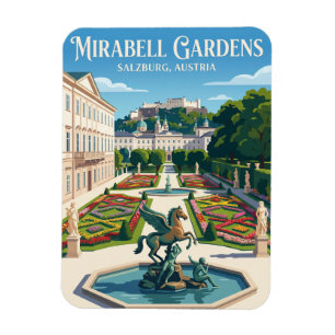 Imán Palacio y Jardines de Mirabell Austria