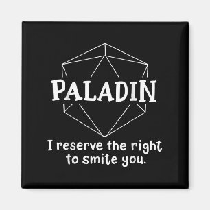 Imán Paladin Chiste de caracteres divertidos Roleplay G