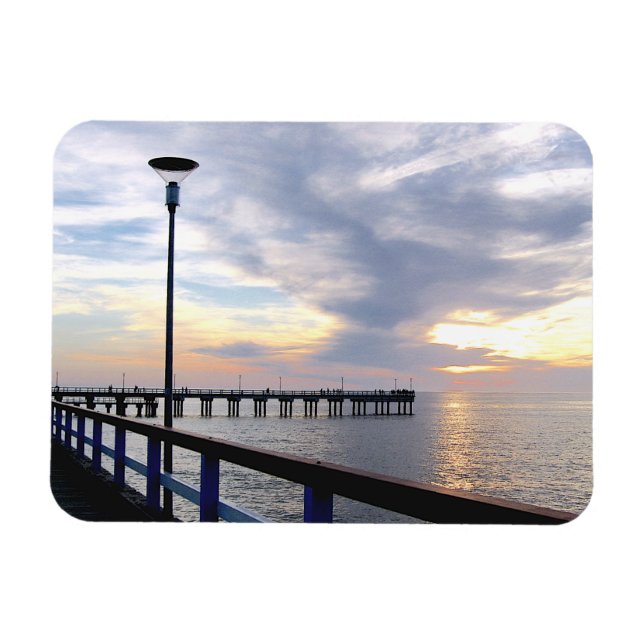 Imán Palanga Pier Sunset, LITUANIA - (Horizontal)