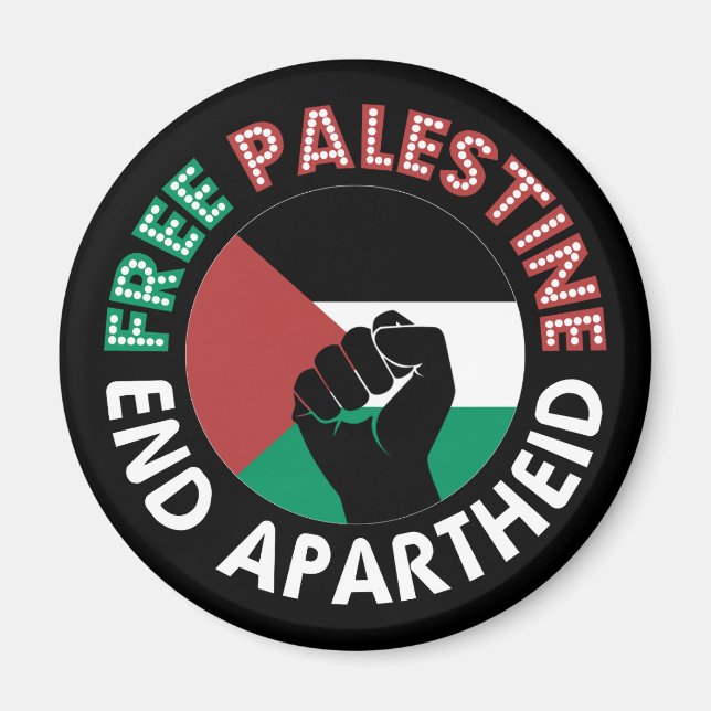 Imán Palestina Libre termina con bandera del Apartheid  (Frente)
